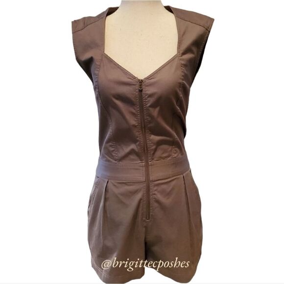 TRINA TURK Khaki Romper - Picture 2 of 11